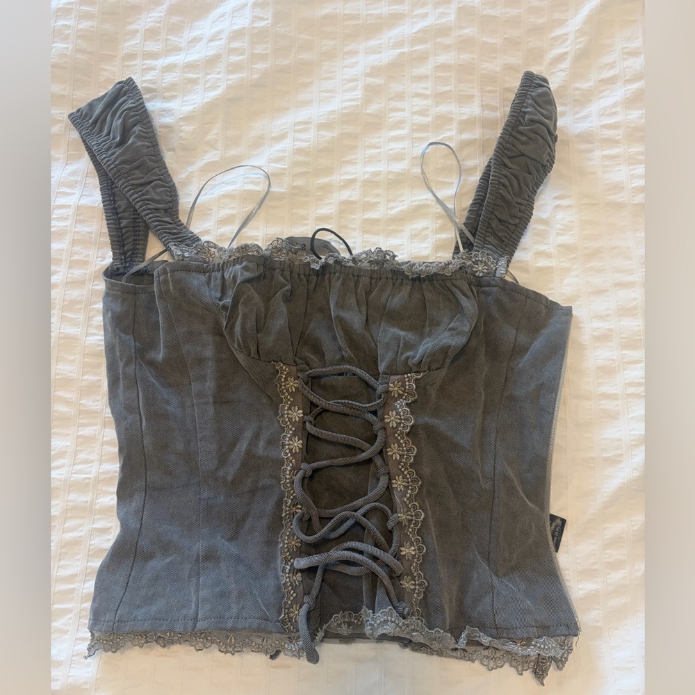 Lioness Charcoal Corset